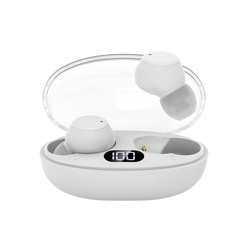 TWS Wireless Headphones with Battery Display Mini Transparent In-Ear Earbuds Sport Headphones