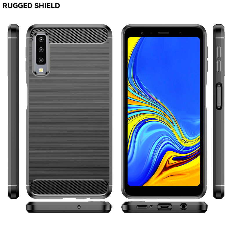Brushed Silicone Phone Case For Samsung Galaxy A7 2018