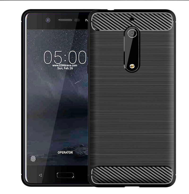 Brushed Silicone Phone Case For Nokia 5