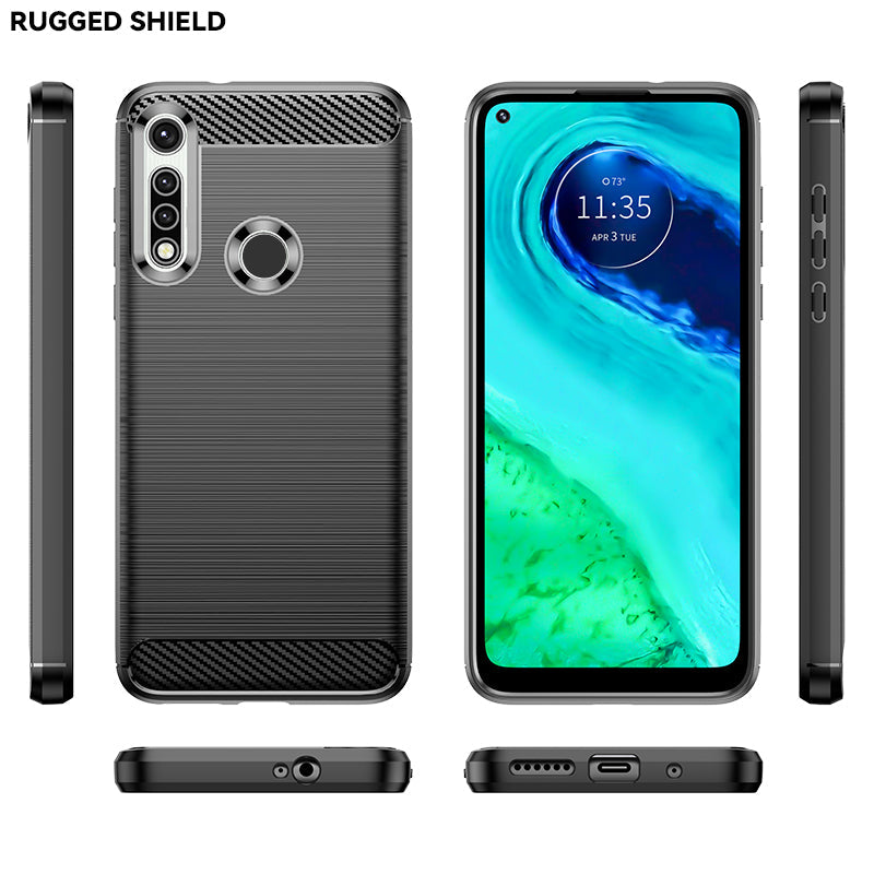 Brushed Silicone Phone Case For Motorola Moto G Fast