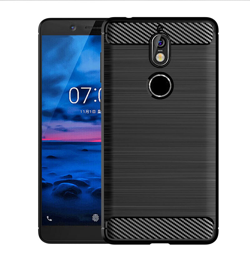 Brushed Silicone Phone Case For Nokia 7