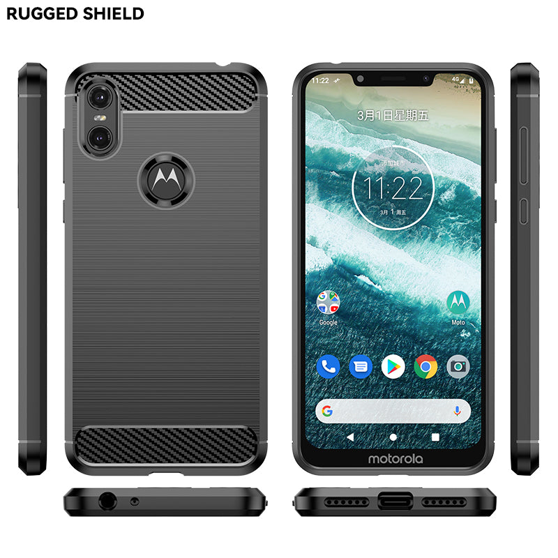 Brushed Silicone Phone Case For Motorola Moto P30 Play