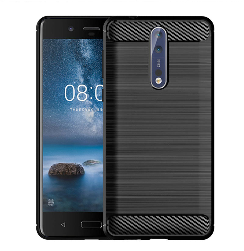 Brushed Silicone Phone Case For Nokia 8