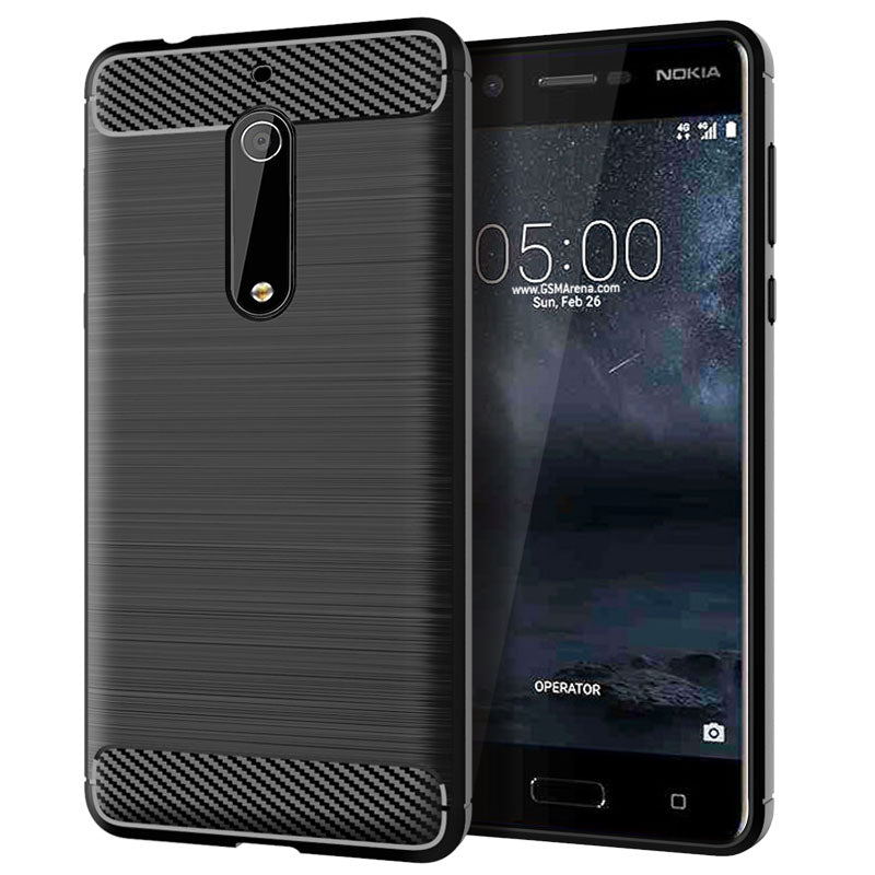 Brushed Silicone Phone Case For Nokia 5