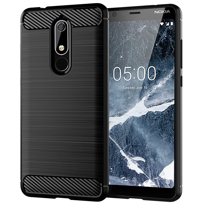 Brushed Silicone Phone Case For Nokia 5.1