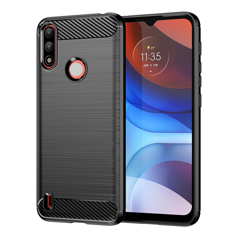 Brushed Silicone Phone Case For Motorola Moto E7 Power