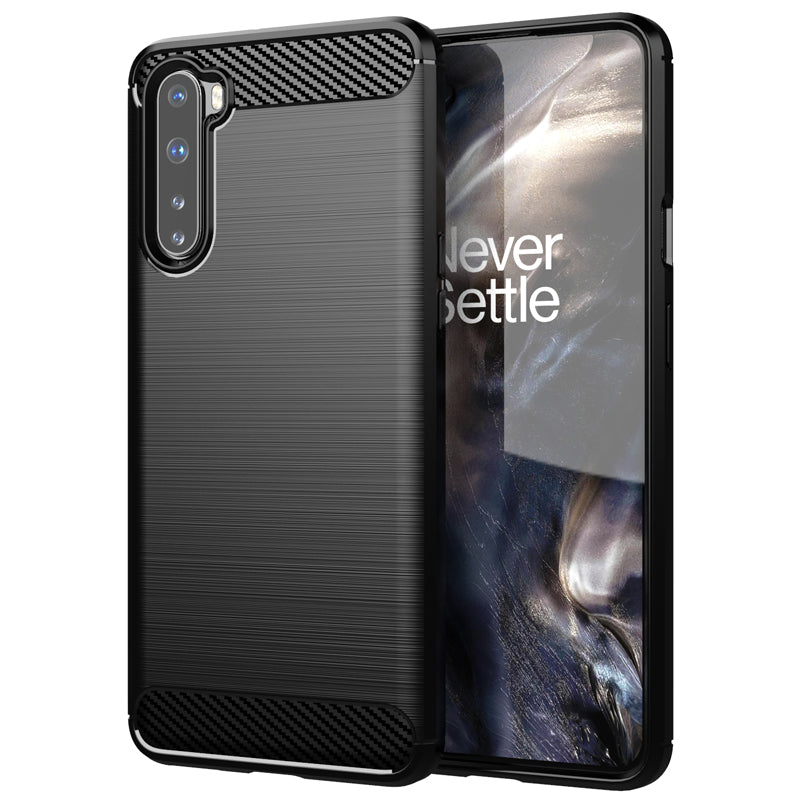 Brushed Silicone Phone Case For OnePlus Nord