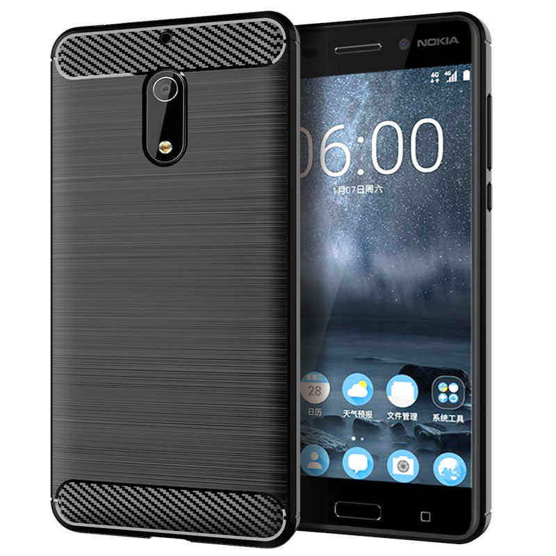 Brushed Silicone Phone Case For Nokia 6