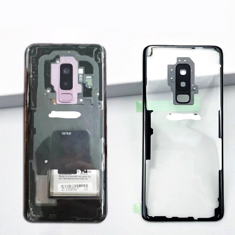 Custom Transparent Battery Cover with Camera Len for Samsung Galaxy S9