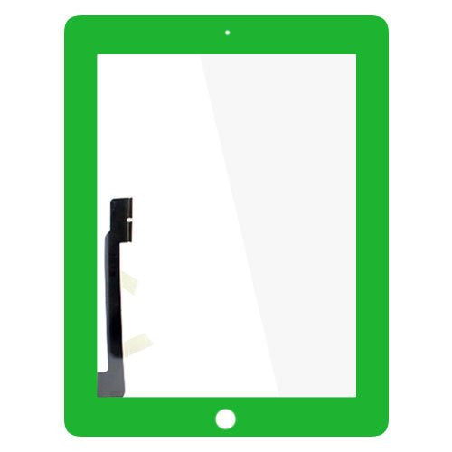 Custom Touch Panel Digitizer for The New iPad Green