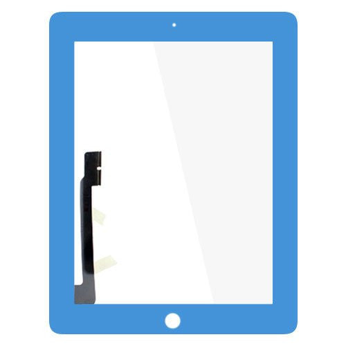 Custom Touch Panel Digitizer for The New iPad Blue