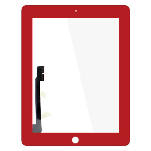 Custom Touch Panel Digitizer for The New iPad Red
