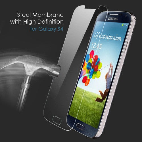 Clear Premium Tempered Glass Screen Protector Film for Samsung Galaxy S4