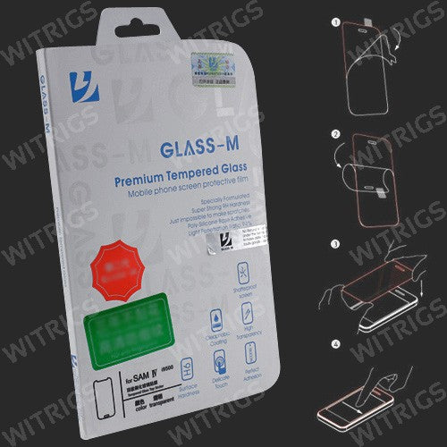 Clear Premium Tempered Glass Screen Protector Film for Samsung Galaxy S4