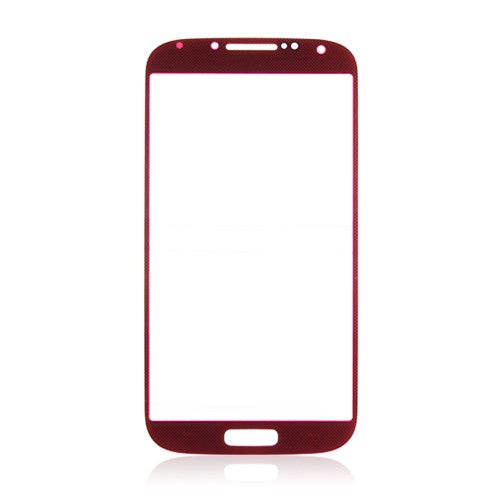 Custom Front Glass for Samsung Galaxy S4 GT-I9505 Aurora Red