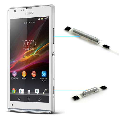 OEM Shutter & Volume Button Set for Sony Xperia SP White