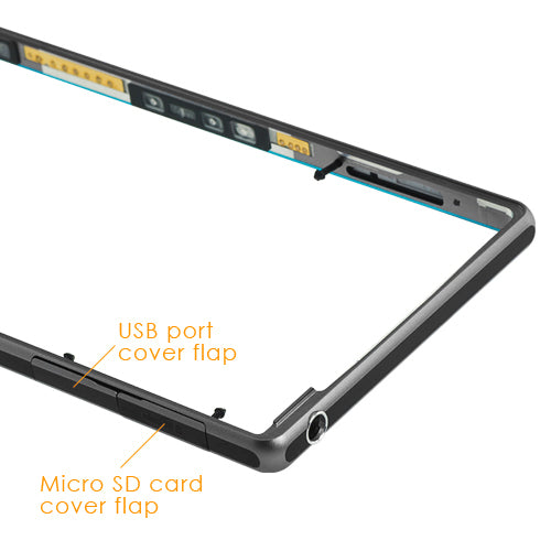 OEM Middle Frame for Sony Xperia Z1 with Small Parts Black