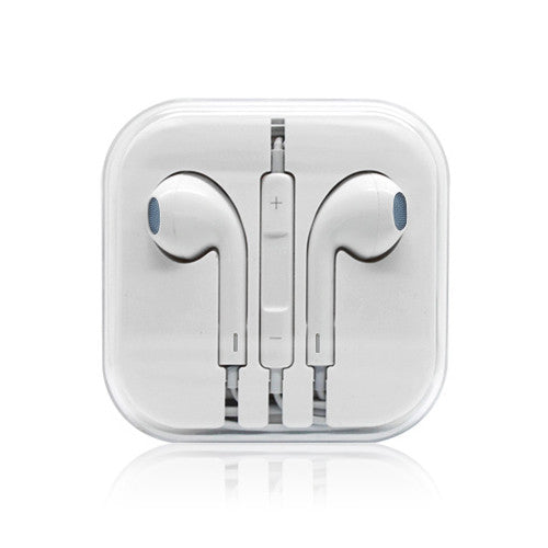 Super Custom Earphone with Remote and Mic for iPhone/iPad/iPod White