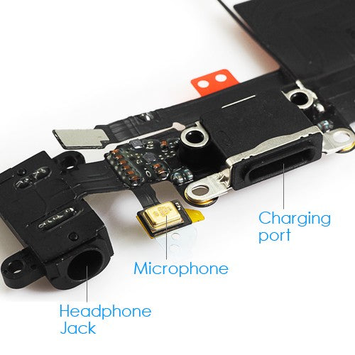 OEM Dock Connector Assembly for iPhone 5S Black