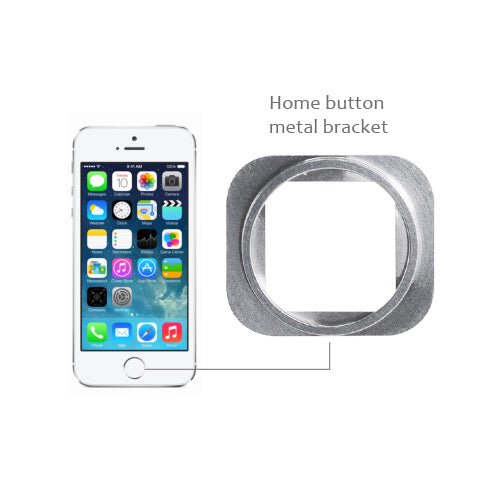 OEM Home Button Metal Bracket for iPhone 5S Silver