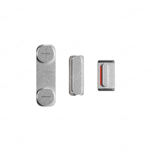 OEM Side Button Set for iPhone 5S Silver