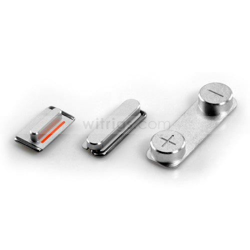 OEM Side Button Set for iPhone 5S Silver