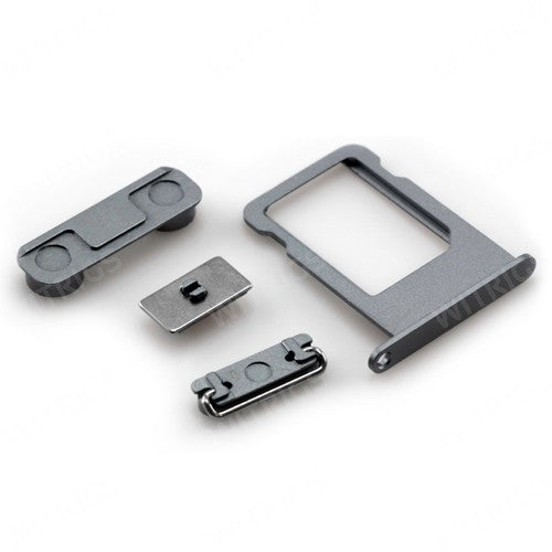 OEM Sim Card Tray with Side Button Set for iPhone 5S Space Gray