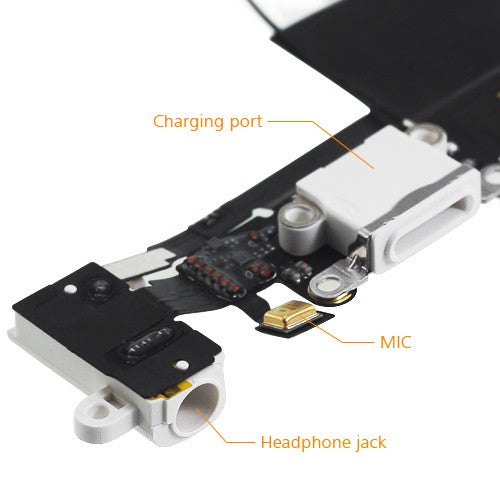 OEM Dock Connector Assembly for iPhone 5S White