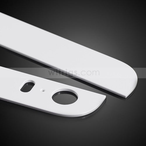 Custom Top and Bottom Back Glass for iPhone 5S White