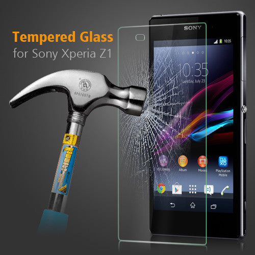 Premium Tempered Glass Screen Protector Film for Sony Xperia Z1