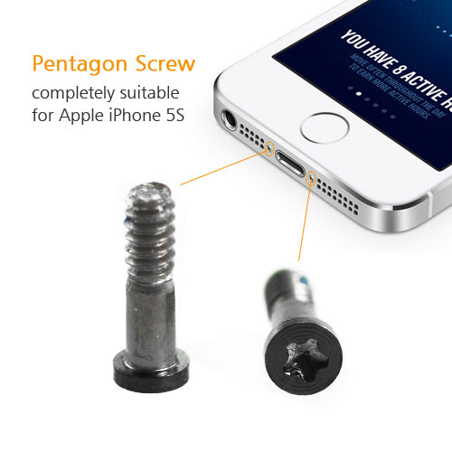 OEM 2PCS Bottom Screw Sets for iPhone 5S Space Gray