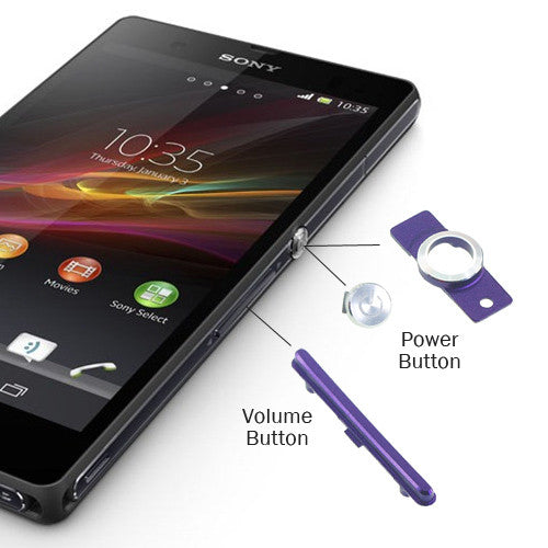 OEM Power & Volume Button for Sony Xperia Z Purple