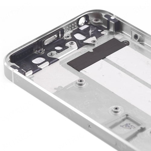 OEM Back Cover with Side Buttons for iPhone 5S Silver