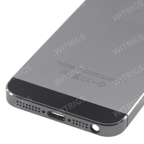 OEM Back Cover with Side Buttons for iPhone 5S Space Grey