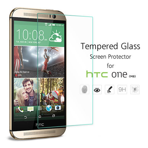 Premium Tempered Glass Screen Protector for HTC One M8