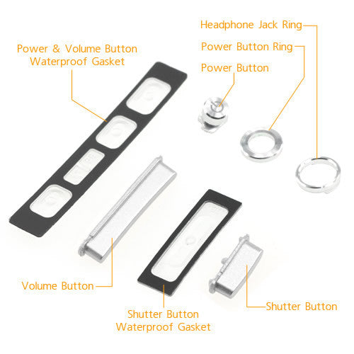 OEM Side Button Set for Sony Xperia Z1 White