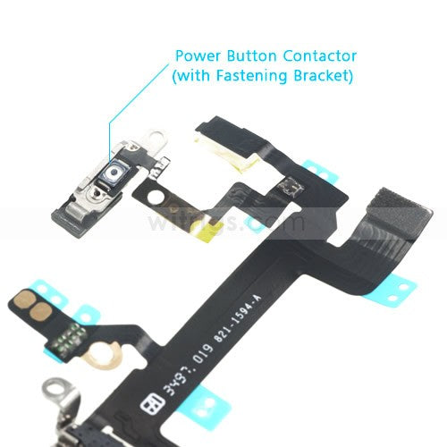 OEM Power Button Flex Assembly for iPhone 5S