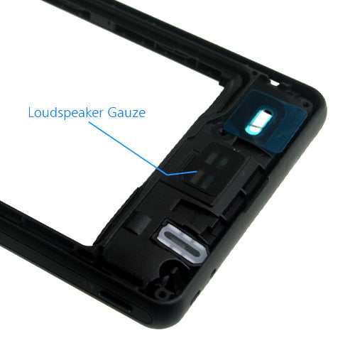 OEM Middle Housing for Sony Xperia ZR Black