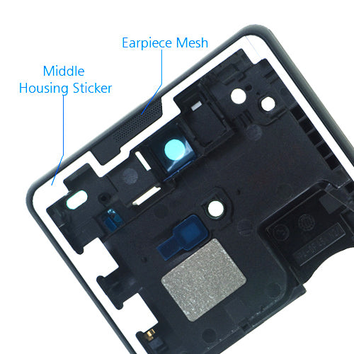 OEM Middle Housing for Sony Xperia ZR Black