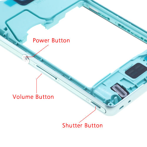 OEM Middle Housing for Sony Xperia ZR Mint