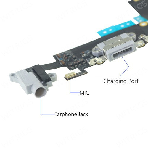 OEM Charging Port Flex for iPhone 6 Plus Gray