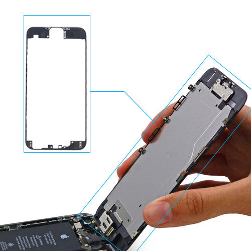 Custom LCD Supporting Frame for iPhone 6 Black