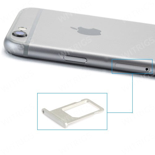 OEM SIM Card Tray for iPhone 6 Silver