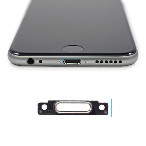 OEM Charging Port Bracket for iPhone 6 Silver