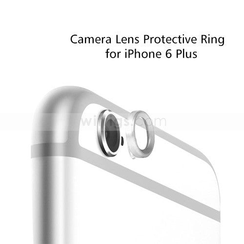 Camera Lens  Metal Protective Ring for iPhone 6 Plus Silver