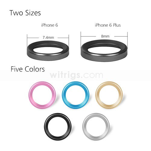 Camera Lens  Metal Protective Ring for iPhone 6 Plus Silver