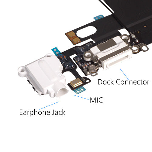 OEM Charging Port Flex for iPhone 6 White