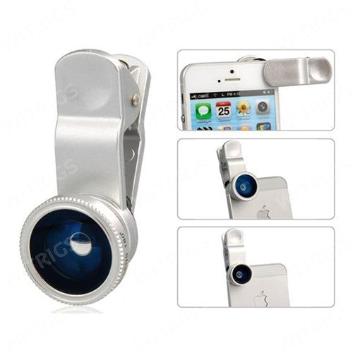 Universal 3 in 1 Clip Lens Silver