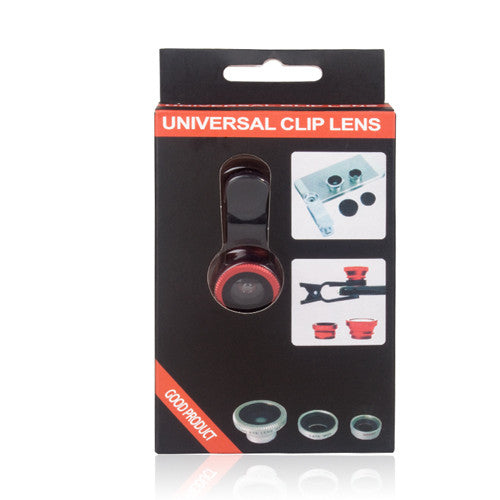 Universal 3 in 1 Clip Lens Silver