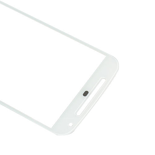 Custom Front Glass for Motorola Moto G2 White